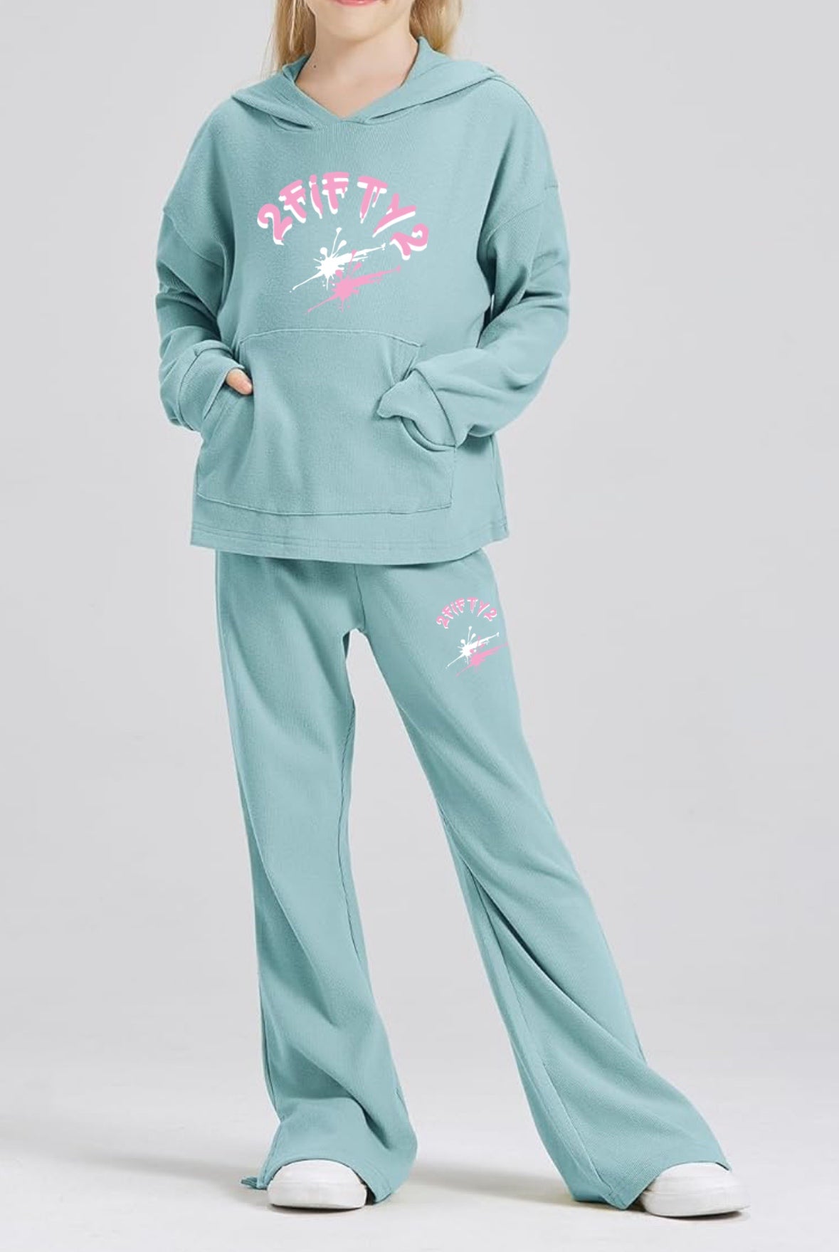 Girls flare bottoms 2 piece sweatsuit by 2fifty2