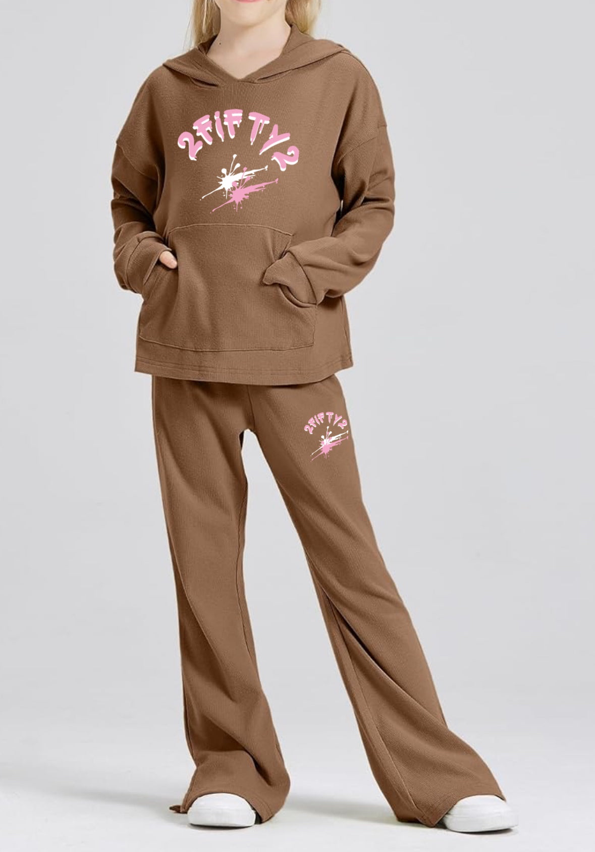 Girls flare bottoms 2 piece sweatsuit by 2fifty2