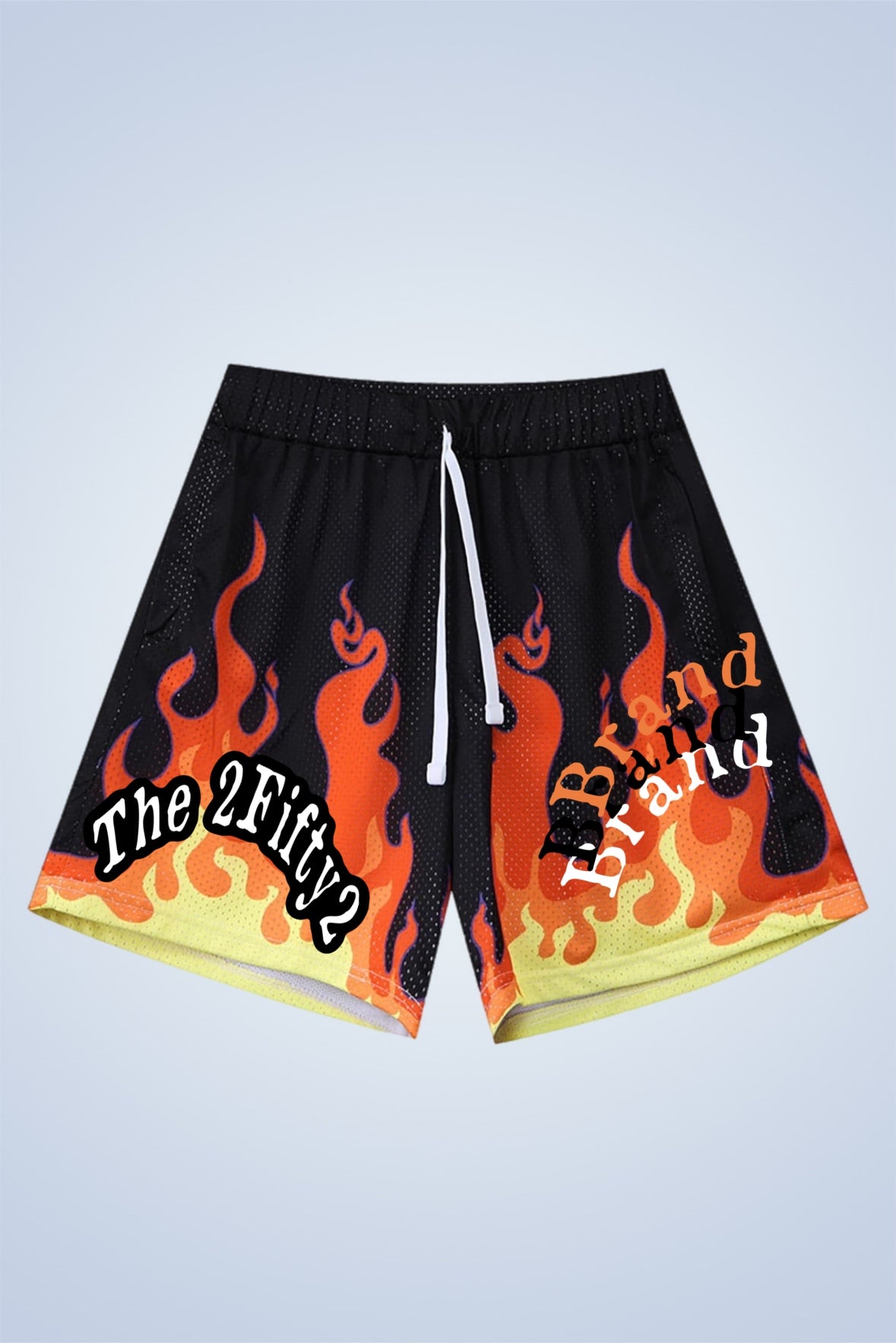 Men’s fire basketball shorts by the 2fifty2 brand