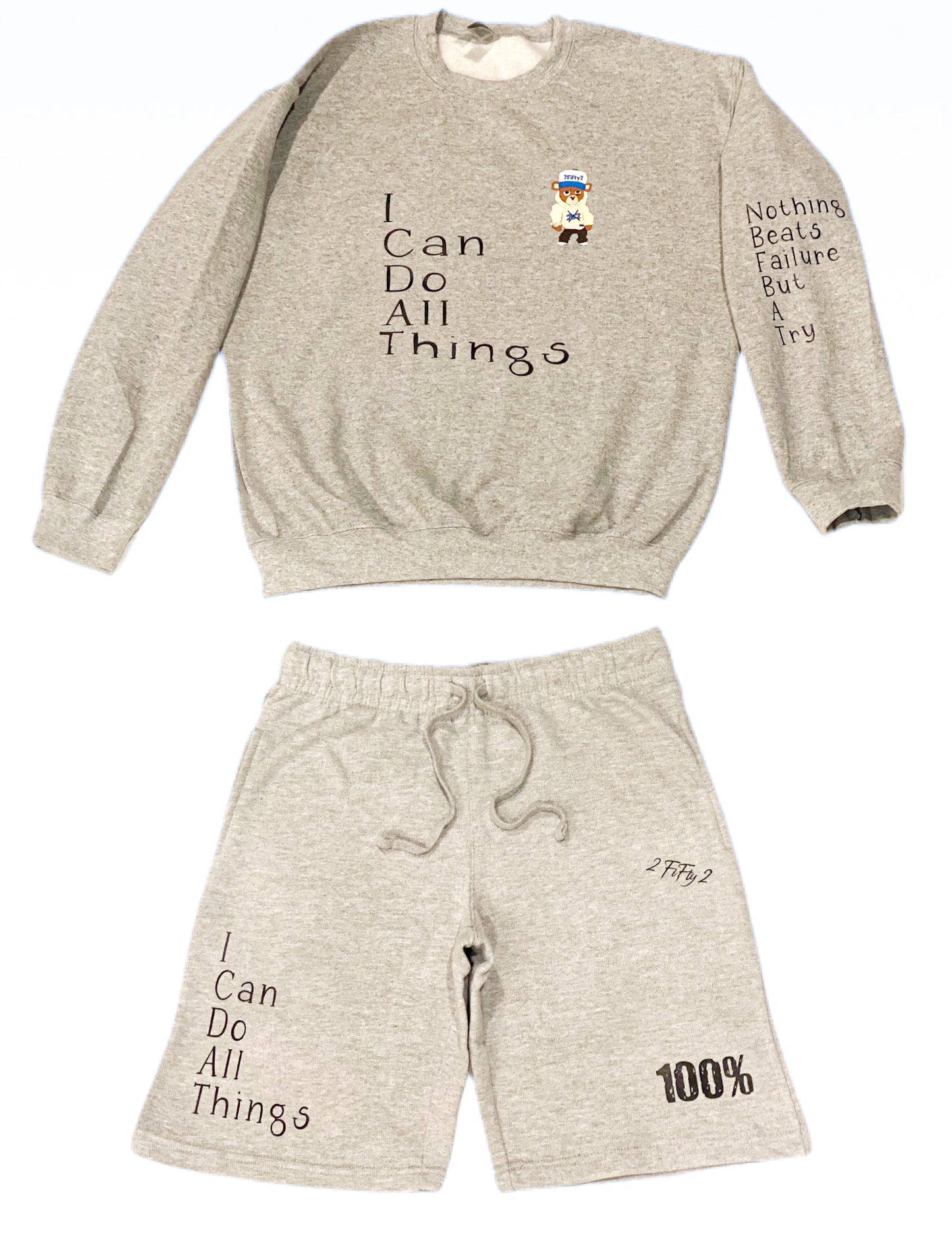 Mens crew sweatshirt (I can do all things) - 2fifty2